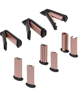 Camry, Hair Styler, CR 2024, 1200 W, Black/Rose gold