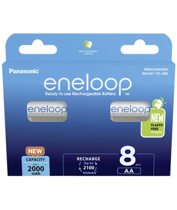 Panasonic, ENELOOP BK-3MCDE/8BE, AA, 2000 mAh, 8 pc(s)