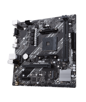 Asus, PRIME A520M-K, Processor family AMD, Processor socket AM4, DDR4, Memory slots 2, Supported hard disk drive interfaces M