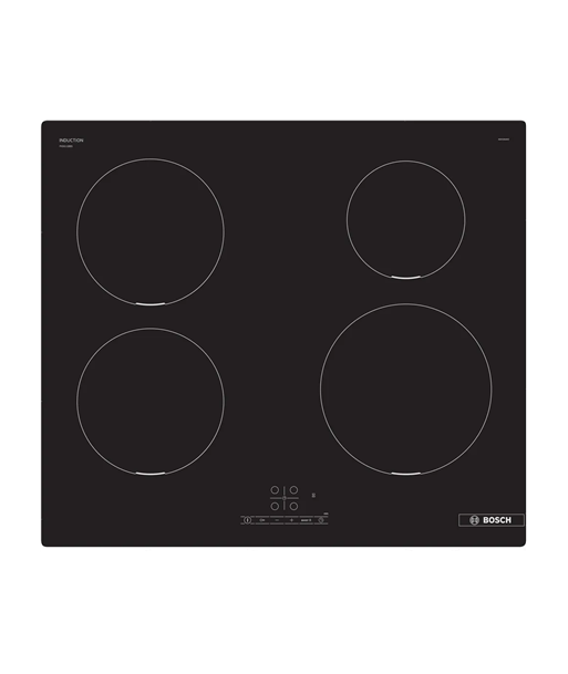 Bosch, PIE611BB5E, Induction, Number of burners/cooking zones 4, Touch, Timer, Black, Display
