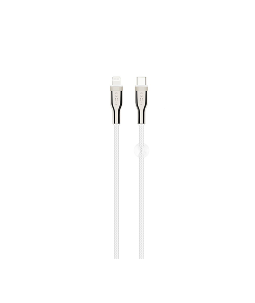 FIXED Braided Cable USB-C/Lightning, 1,2m, White