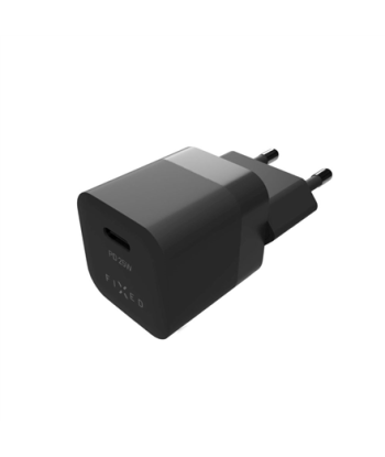 FIXED Mini USB-C Reisilaadija 25W - Kompaktne ja Võimas, Must