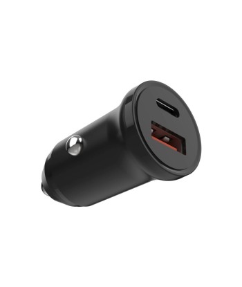 FIXED USB-C/USB Car Charger 20W - Black