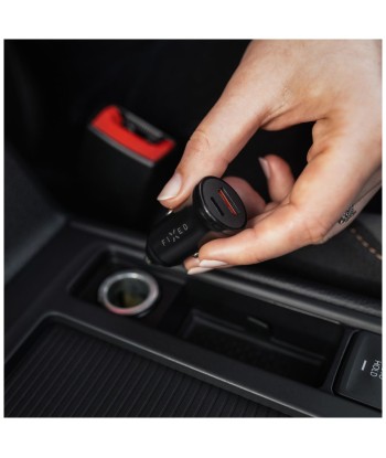FIXED USB-C/USB Car Charger 20W - Black