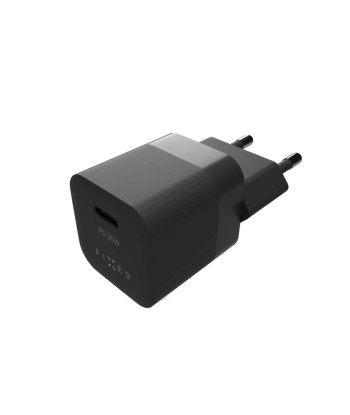 FIXED Mini USB-C Reisilaadija 25W - Kompaktne ja Võimas, Must