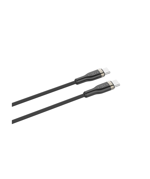 FIXED Braided Cable USB-C/USB-C, 1,2m, 100W, Black