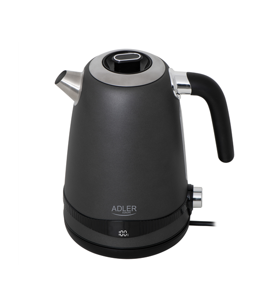 Adler AD 1295g SS Veekeetja - 1.7L, 2200W, Roostevaba Teras, Hall Adler AD 1295g SS Veekeetja - 1.7L, 2200W, Roostevaba Teras, Hall