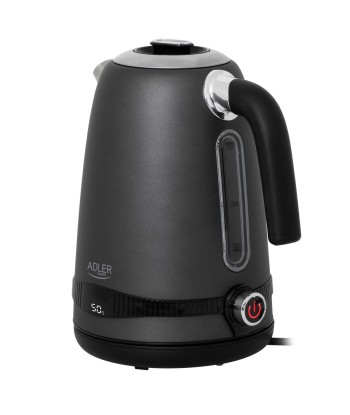Veekeetja Adler AD 1295g SS Electric 2200 W 1.7 L Stainless Steel 360° rotational base Grey