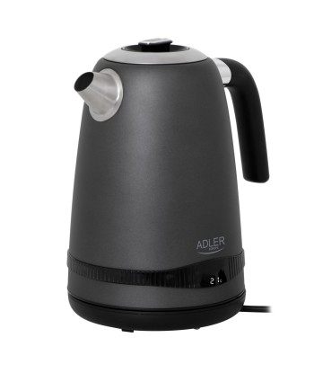 Veekeetja Adler AD 1295g SS Electric 2200 W 1.7 L Stainless Steel 360° rotational base Grey