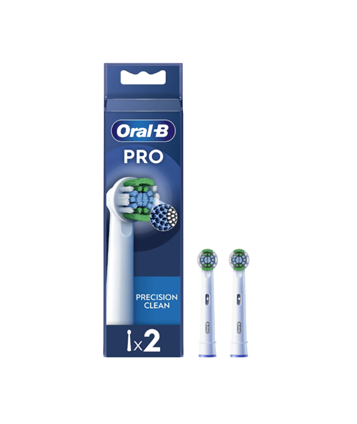 Oral-B Precision Clean EB20RX-2 Brush Heads (2pcs) - For Adults Oral-B Precision Clean EB20RX-2 Brush Heads (2pcs) - For Adults