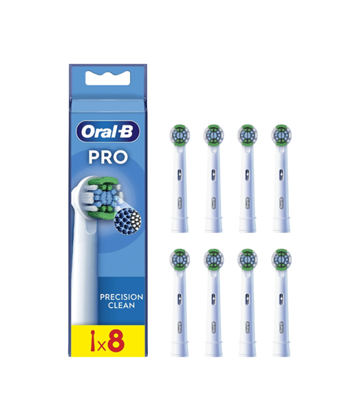 Oral-B Precision Clean Brush Set EB20RX-8 Heads For adults Number of brush heads included 8 White Oral-B Precision Clean Brush Set EB20RX-8 Heads For adults Number of brush heads included 8 White