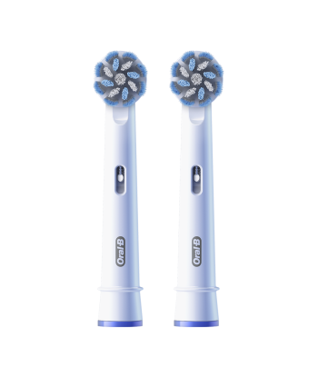 Hambaharja otsikud Oral-B, EB60X-2 Sensitive Clean Pro, Heads, For adults, Number of brush heads included 2, White