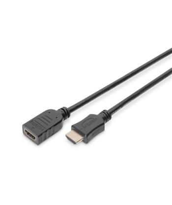 Удлинительный кабель Digitus HDMI - High Speed, Тип A M/Ж, 5м - Черный