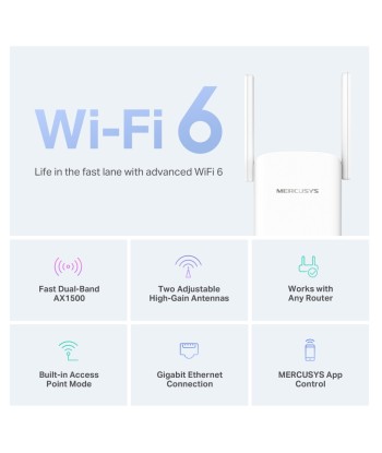 Mercusys AX1500 WiFi 6 Range Extender (ME60X)