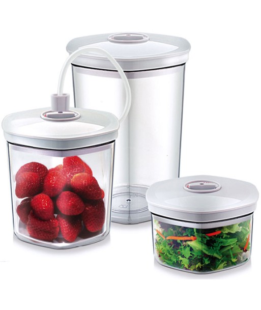 Caso Vacuum Canister Set 01260 3 canisters, White
