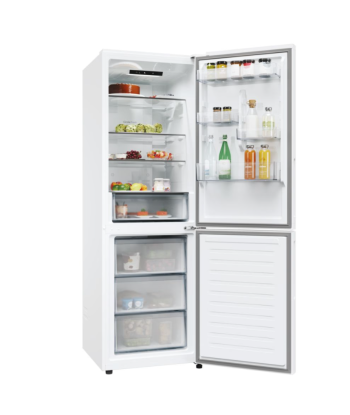Candy CNCQ2T618EW Refrigerator - Energy Efficient, No Frost, 185cm Combi Fridge
