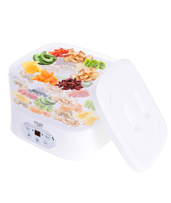 Adler, Food Dehydrator, AD 6658, Power 230 W, Number of trays 5, Temperature control, Integrated timer, White