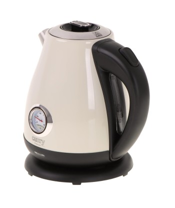 Camry CR 1344 Electric Kettle - Cream Stainless Steel 1.7L