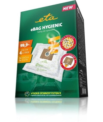 Tolmuimeja kott ETA s Hygienic ETA960068010 Suitable for all ETA, Gallet bagged vacuum cleaners and others (the list