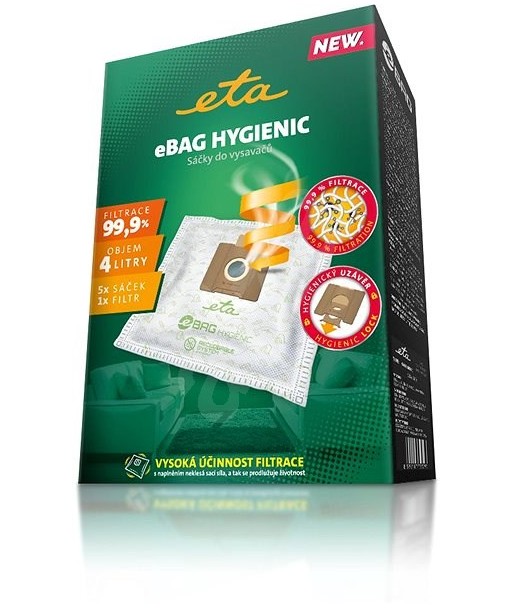 ETA Hygienic Vacuum Cleaner Bags - Compatible with ETA & Gallet Bagged Vacuum Cleaners