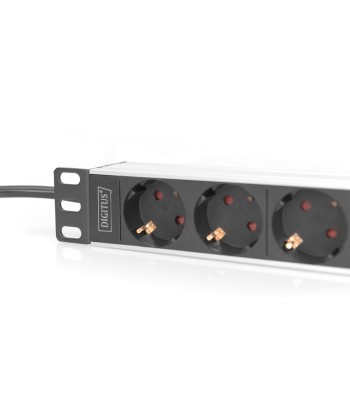10” Socket Strip with Aluminum Profile, 4-way safety sockets | DN-95418