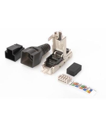 Digitus CAT6A Field Termination Plug STP w/Dust Cap & Bend Relief