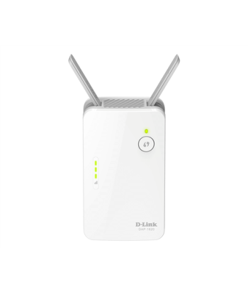 D-Link AC1300 Wi-Fi Range Extender DAP-1620 802.11ac Mesh Support No 400+867 Mbit/s 10/100/1000 Mbit/s Ethernet