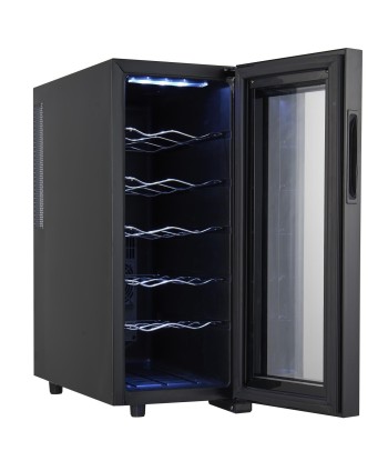 Joogikülmik Adler, AD 8083, Energy efficiency class G, Free standing, Bottles capacity 12, Black