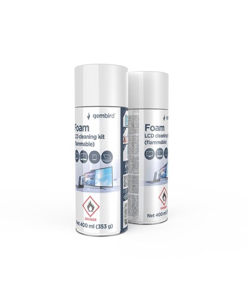 CLEANING KIT LCD FOAM 400ML/CK-LCD-08 GEMBIRD