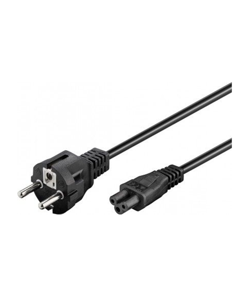 Goobay, Power supply cord (safety plug), 93586, Black Safety plug (type F, CEE 7/7), Device socket C5