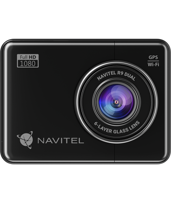 Navitel, R9 DUAL, Wi-Fi, Two-channel Full HD Dashcam, Audio recorder
