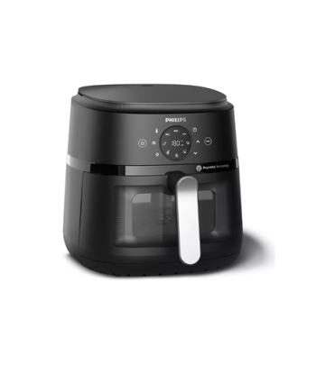 Аэрофритюрница Philips NA231/00, 1700 W, Pan volume 6.2 L, Black, Silver Philips NA231/00 Power 1700 W Capacity 6.2