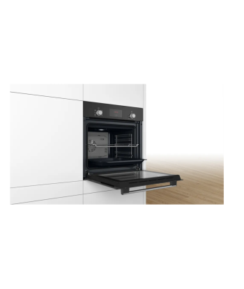 Bosch, Oven, HBF133BA0, 66 L, Electric, EcoClean, Knobs, Height 59.5 cm, Width 59.4 cm, Black