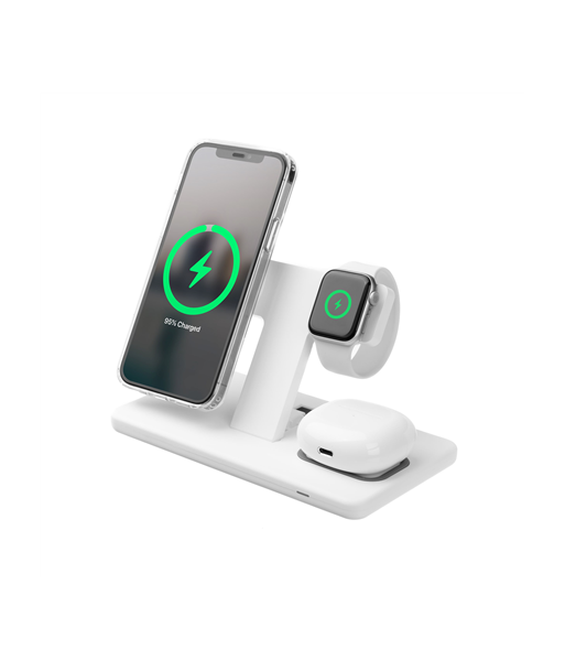 FIXED MagPowerstation - Wireless Charging Stand, White