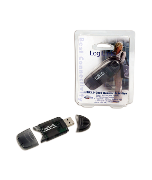 Logilink | Cardreader USB 2.0 Stick external for MMC, RS-MMC, SD and SD HC