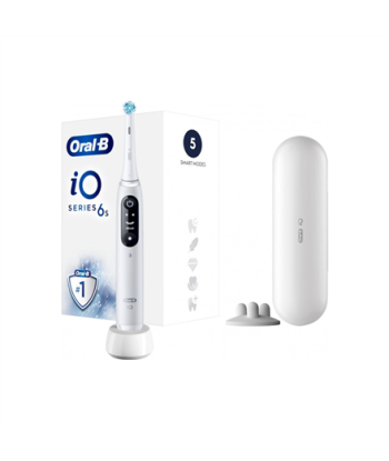 iO6, Rechargeable, For adults, Number of brush heads included 1, Number of teeth brushing modes 5, White