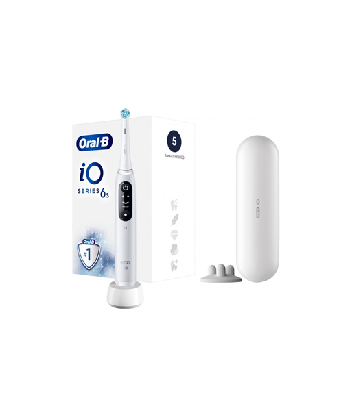 Electric Toothbrush, iO6, Rechargeable, For adults, Number of brush heads included 1, Number of teeth brushing modes 5, White
