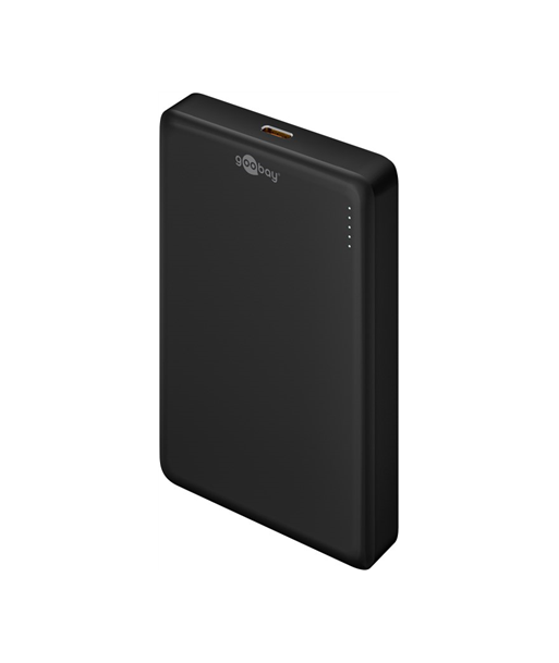 Magnetic Wireless Power Bank, 70183, 10000 mAh, USB-C, Black