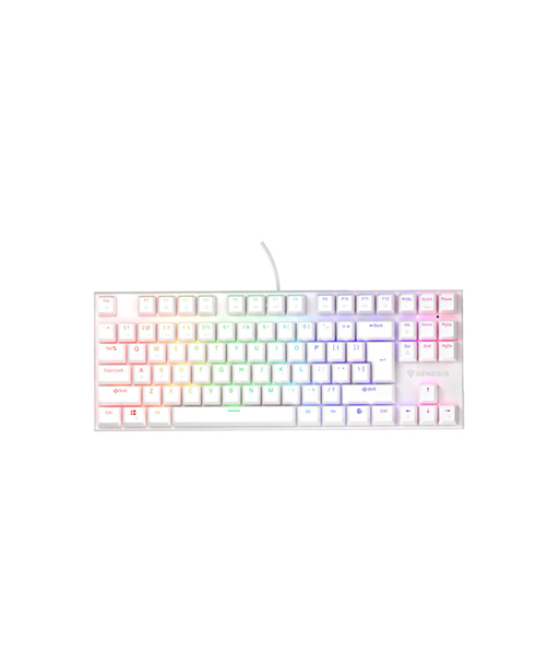 Mehaaniline klaviatuur THOR 303, Wired, US, White, USB Type-A, Outemu Peach Silent