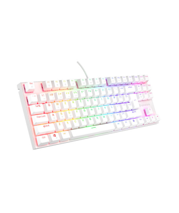 Mehaaniline klaviatuur THOR 303, Wired, US, White, USB Type-A, Outemu Peach Silent