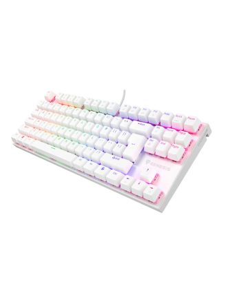 Mehaaniline klaviatuur THOR 303, Wired, US, White, USB Type-A, Outemu Peach Silent