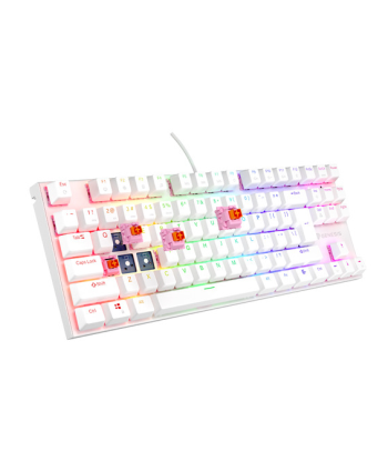 Mehaaniline klaviatuur THOR 303, Wired, US, White, USB Type-A, Outemu Peach Silent
