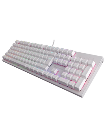 Thor 303 Mehaaniline Mänguriklaviatuur - Valge, Outemu Peach Silent Lülitid