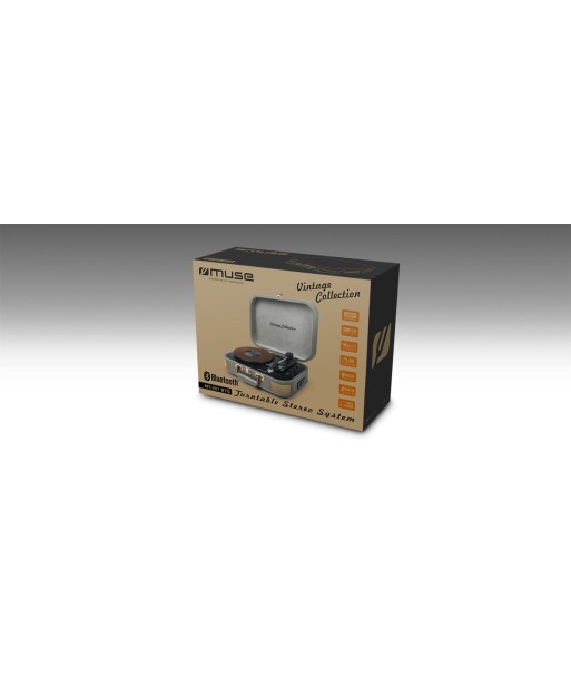 Vinüülplaadi mängija Muse, Stereo System, MT-201 BTG, Grey, USB port, AUX in