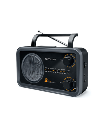 Muse, 2-bands portable radio, M-06DS, AUX in, Grey