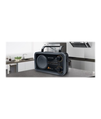 Muse, 2-bands portable radio, M-06DS, AUX in, Grey