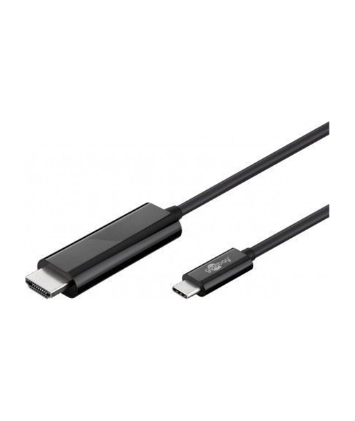 Goobay USB-C - HDMI Кабель (1.8м) - Черный: Безупречное 4K Подключение