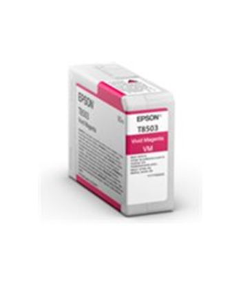 Epson T85030N Singlepack ink, Vivid Magenta Epson Epson T8503 Epson T8503 - vivid magenta - original - ink cartridge