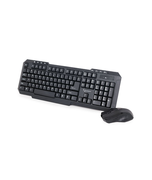 Gembird Desktop Set KBS-WM-02 Keyboard and Mouse Set, Wireless, Mouse included, US, US, Numeric keypad, 450 g, USB, Black Gembird Desktop Set KBS-WM-02 Keyboard and Mouse Set, Wireless, Mouse included, US, US, Numeric keypad, 450 g, USB, Black
