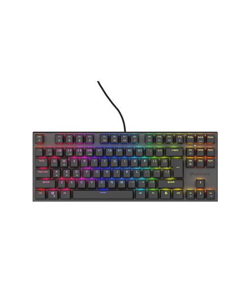 THOR 303, Mechanical Gaming Keyboard, Wired, US, Black, USB Type-A, Outemu Peach Silent